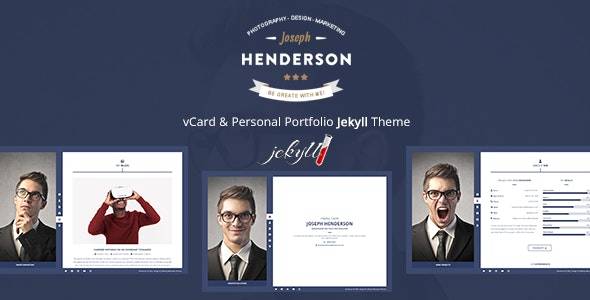 Henderson – vCard & Personal Portfolio Jekyll Theme Download