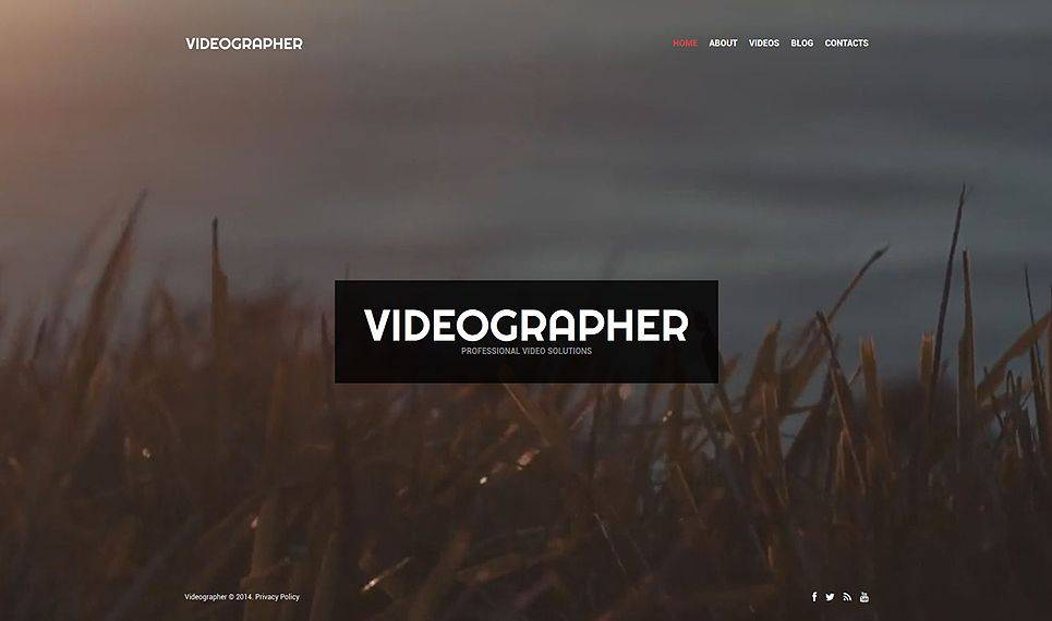 Videographer Portfolio Theme Download