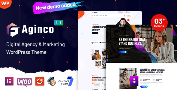 Aginco Digital Agency WordPress Theme Download