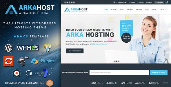 ArkaHost Wordpress theme