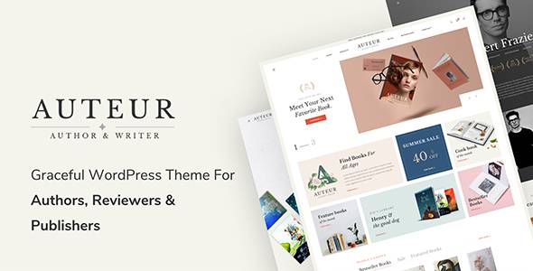 Auteur Theme WordPress Theme for Authors and Publishers