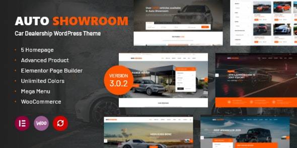 Auto Showroom – v2.1 Car Dealership WordPress Theme Download