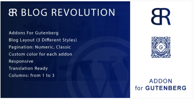 Blog Revolution for Gutenberg v1.0 – WordPress Plugin