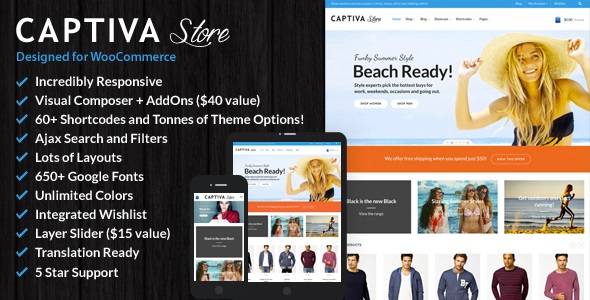 Captiva v.2.5 – Responsive WordPress WooCommerce Theme Download