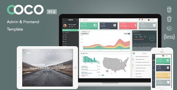 Coco – v1.3.3 Responsive Bootstrap Admin and Frontend Template Download