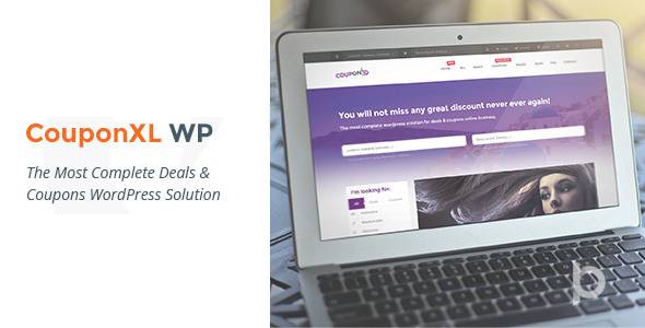 CouponXL wp Coupons Deals Discounts WP Theme Download