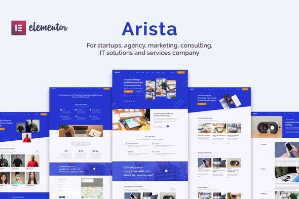 Arista – Multipurpose Business Elementor Template Kit Download