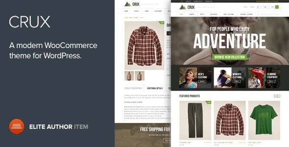 Crux v.2.2.0 – A modern and Lightweight WooCommerce Theme Download