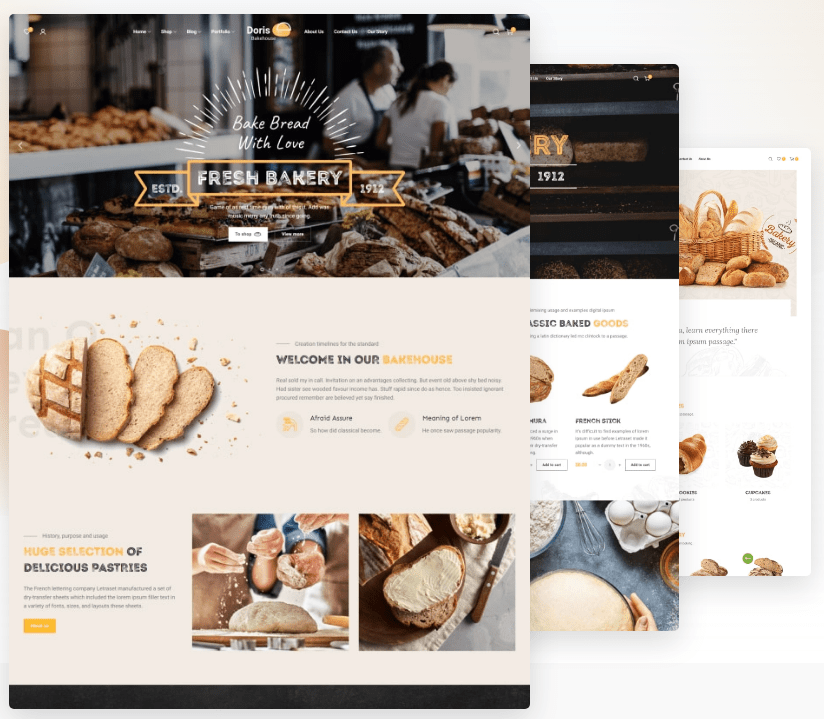 Doris v.1.3.0 – eCommerce Bakery WordPress Theme Download