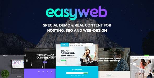 EasyWeb v2.4.5 – Hosting and SEO WordPress Theme Download