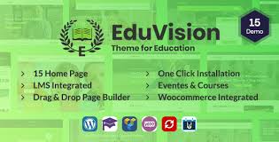 Eduvision – v.1.0 Online Course Multipurpose Education WordPress Theme Download