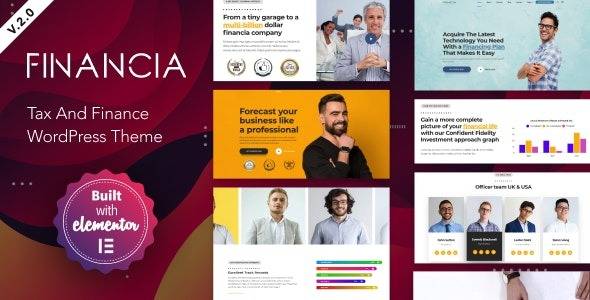 Financia v.2.0.4 – Tax and Finance WordPress Theme Download