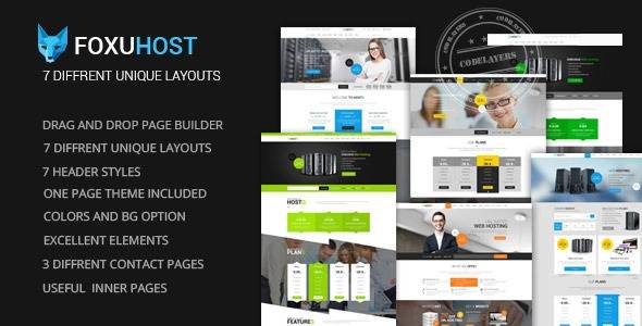 FoxuhHost wordpress theme