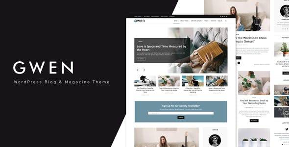 Gwen v1.6 – Creative Personal Blog WordPress Theme Download