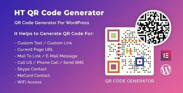 HT QR Code Generator for WordPress Download