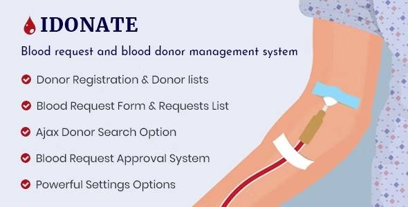 IDonatePro-Blood-Donation-Request-And-Donor-Management-WordPress-Plugin-Nulled