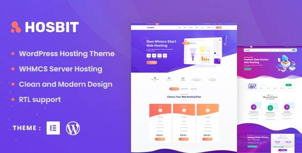 Hosbit – v.1.0 WHMCS & Hosting WordPress Theme Download