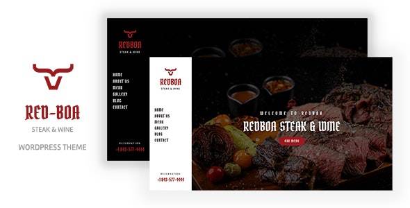 Redboa v1.0 – Steakhouse Restaurant WordPress Theme Download