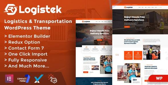 Logistek – v1.0 Logistics & Transportation WordPress Theme Download