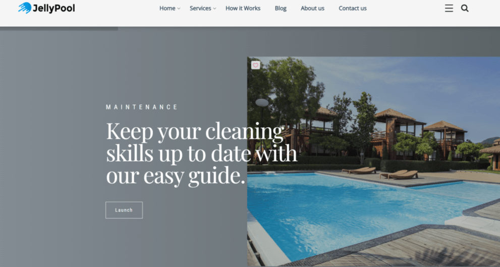 JellyPool – Pool Maintenance & Cleaning WordPress Theme v.1.3 Download