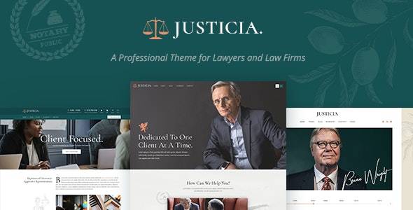 Justicia wordpress theme