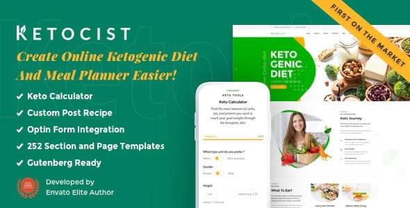 Ketocist theme – v.1.2.50 Keto Diet WordPress Theme Download