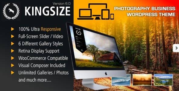 KingSize v.6.2 Photography WordPress Theme Download