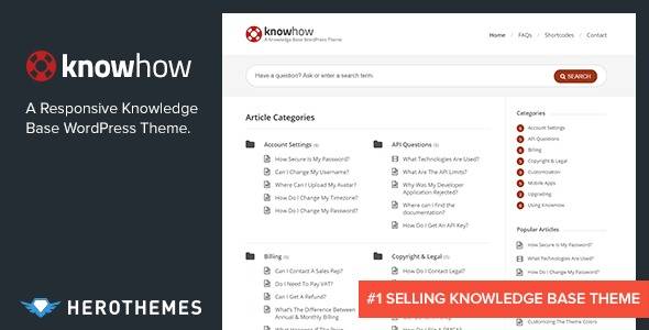 KnowHow v.1.1.20 – Knowledge Base WordPress Theme Download