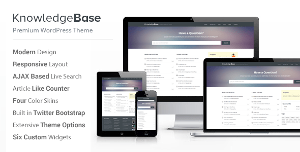 Knowledge Base Wordpress theme