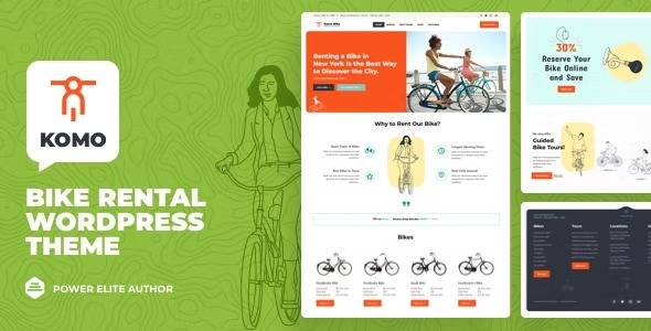 Komo – Bike Rental Shop WordPress Theme v1.3.1 Download