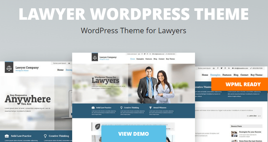 Lawyer WordPress theme