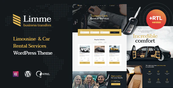 Limme v1.2.3.1 – Limousine Transfers & Car Dealer WordPress Theme + RTL