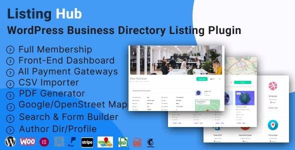 ListingHub v1.1.4 – WordPress Business Directory Listing Plugin