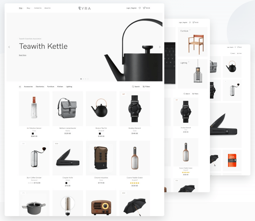 Lyra v.1.3.0 – Clean eCommerce WordPress Theme with Minimalist Design Download