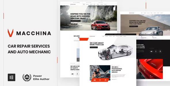 Macchina v6.1 – Auto Repair WordPress Theme (Updated)