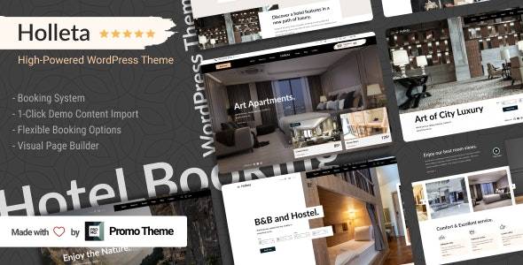 Holleta v1.0.0 – Hotel Booking WordPress Theme Download