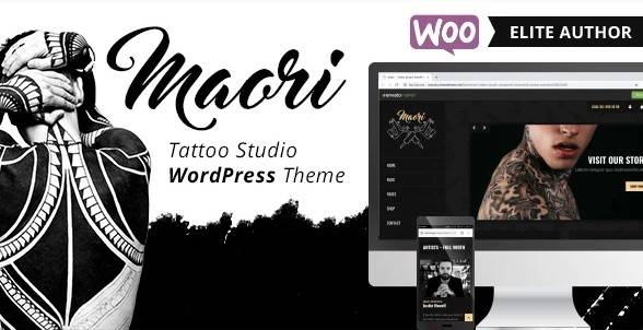 Maori Tattoo Studio WordPress Theme Nulled Free Download