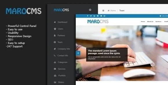 MaroCMS – Business CMS v3.1