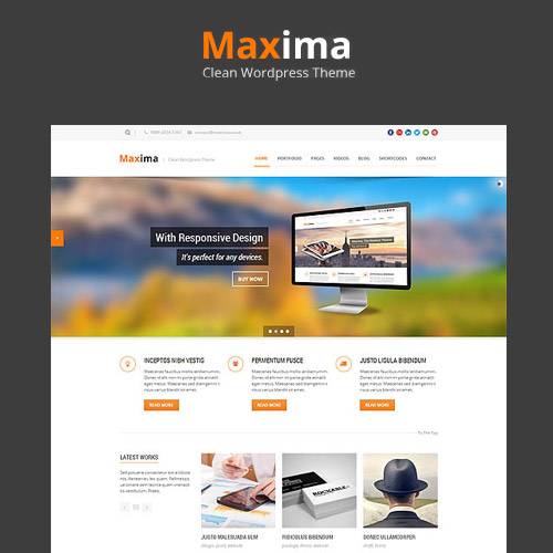 Maxima – v1.20 Minimal Blog & Magazine WordPress Theme Download