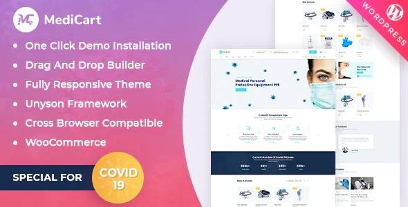 Medicart v.1.0.1 – PPE Kit Responsive WordPress Theme Download