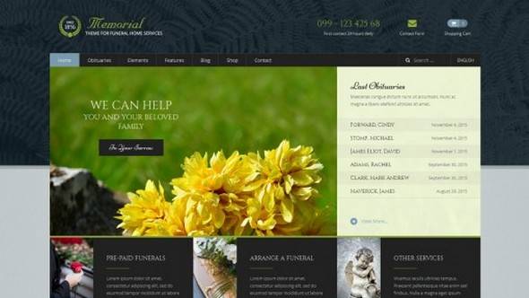 Memorial WordPress Theme Download