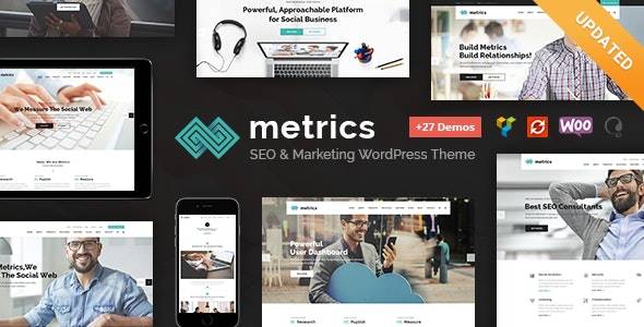 Metrics – v2.3 SEO Digital Marketing Social Media WordPress Theme Download