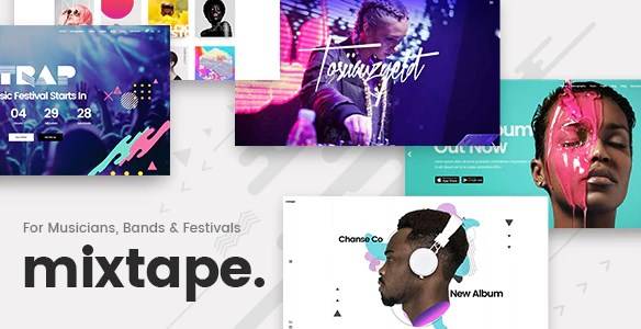 Mixtape v2.1 – Music Theme for Artists & Festivals (Updated)