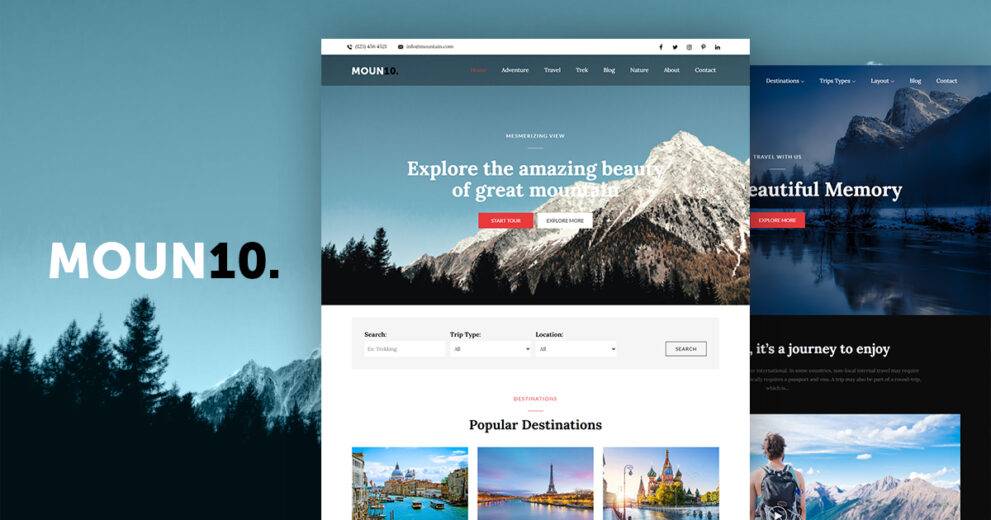 Moun10 Pro v1.0.1 – WordPress Theme by Theme Palace Download