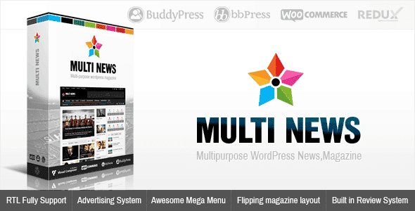 Multinews Multi-purpose News Magazine WordPress Theme v.2.8 Download