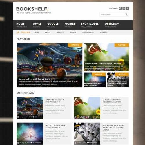 Bookshelf WordPress Theme