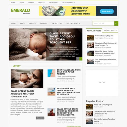 MyThemeShop Emerald WordPress Theme v1.2.2