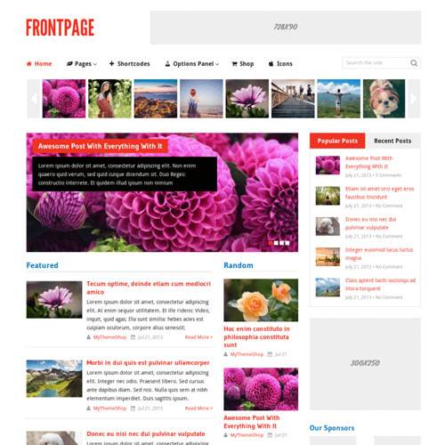 MyThemeShop Frontpage WordPress Theme v1.2.4 Download