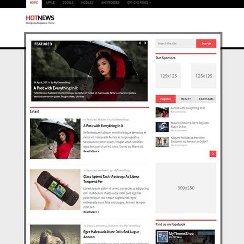 MyThemeShop Hotnews WordPress Theme v.2.2.2 Download