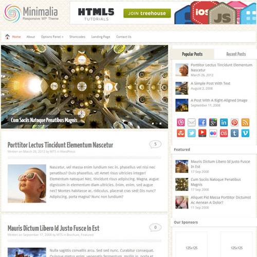 MyThemeShop Minimalia WordPress Theme v1.3.1 Download